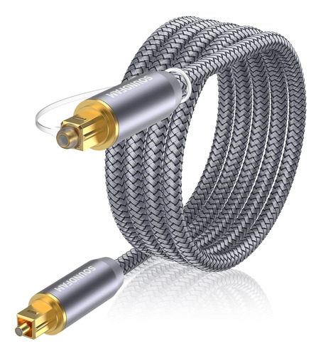 Soundfam Cable De Audio Ptico Toslink De 10 Pies/9.8ft, Cabl