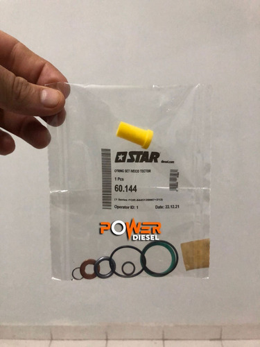 Imagen 2 de 7 de Kit Reparación Orings Y Arandelas Inyector Tector 0445120007