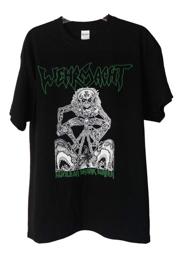 Polera Wehrmacht Nuclear Shark Surfer Metal Abominatron