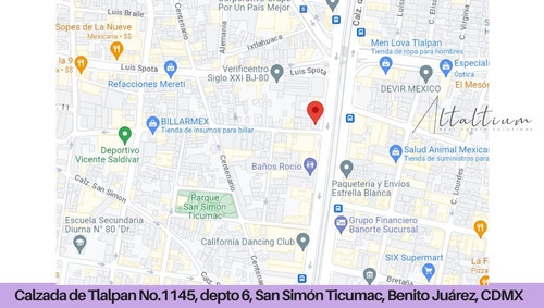 Venta Departamento Calzada De Tlalpan No. 1145 Depto.6, San Simón Ticumac, Benito Juárez, Cdmx Pma26-di