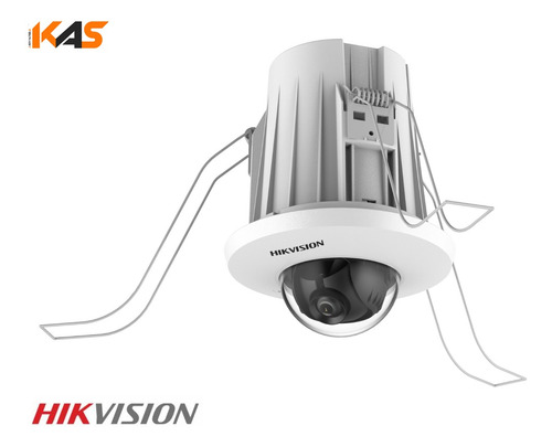 Camara Tipo Domo Ip 4mp Para Empotrar Poe 30m Ir,  Acusense