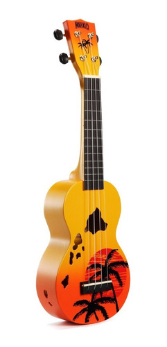 Imagen 5 de 10 de Combo Ukelele Electroacustico Diseño Mandala Dibujos Colores Bamboo Cuerdas Aquila Amplificador Funda Pua Afinador Cable