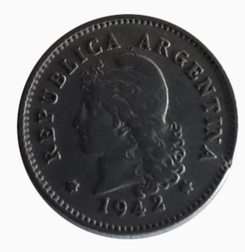 Moneda Argentina 1942 10 Centavos