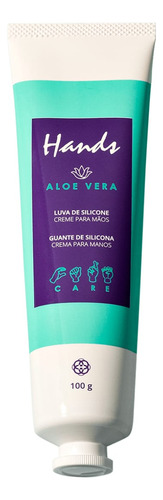 Luva De Silicone Aloe Vera Creme Hidratante Mãos Hinode 100g
