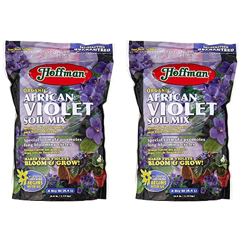 10301 Organic African Violet Soil Mix, 4 Quarts - 2 Pac...