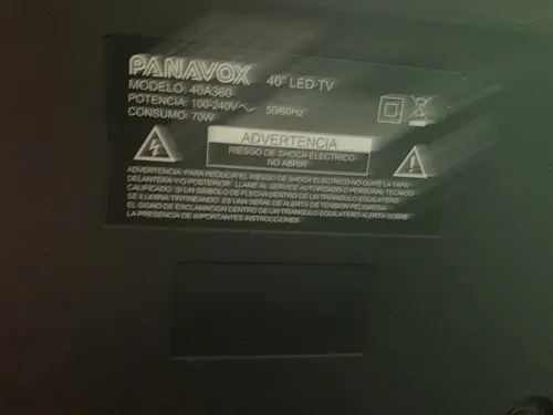 Tv Led Panavox 40 Pulgadas (Usado)