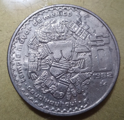 Moneda De 50 Pesos De 1982 De La Diosa Azteca Coyolxauhqui