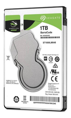 Imagen 1 de 2 de Disco duro interno Seagate Barracuda ST1000LM048 1TB