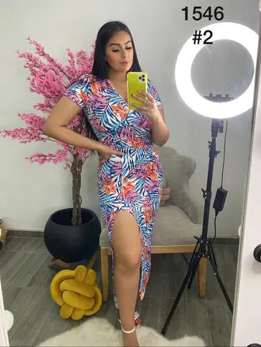 Vestido largo pegado casual sale