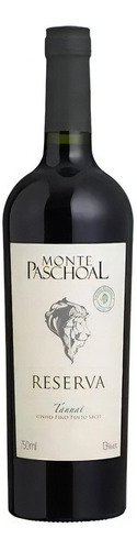 Vinho Monte Paschoal Reserva Tannat 750 Ml