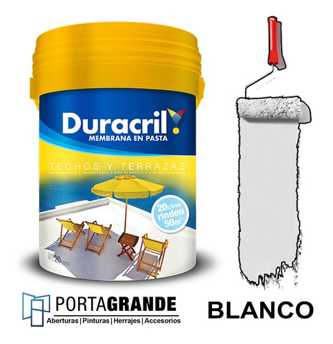 Membrana En Pasta Duracril Techos Y Terrazas X 10 Kg