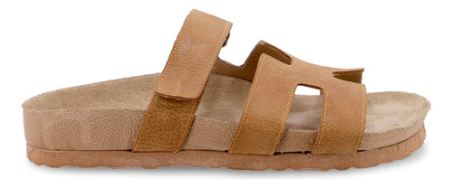 Sandalias Brik Mujer Bajas Casual Cuero Cómodas Combinables 