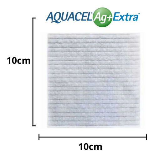 Kit 2 Curativos Aquacel Prata E Fibra Ferimentos Lesao Pele