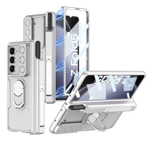 Funda Blindada Con Ventana Corredera Para Galaxy Z Fold 5