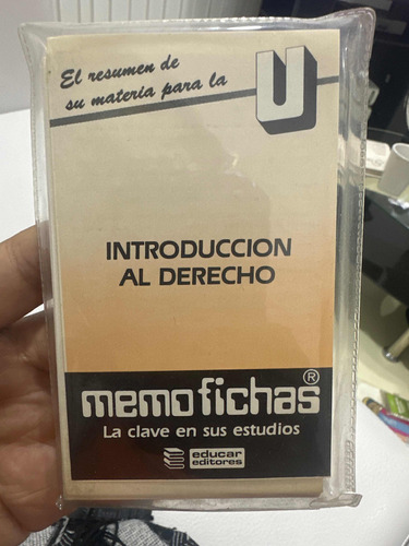Memofichas - Introducción Al Derecho - 1986