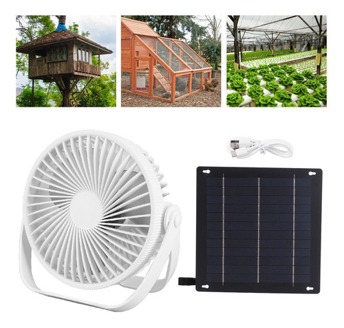Kit De Ventilador De Painel Solar Com Exaustão Alimentado Pa
