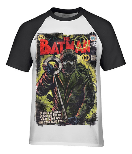 Playera The Riddler Manga Ranglan Corta The Batman