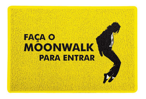 Capacho 60x40cm Moonwalk - Amarelo