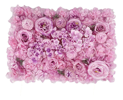 Painel De Flores Artificiais Diy Cenário De Flores Rosas