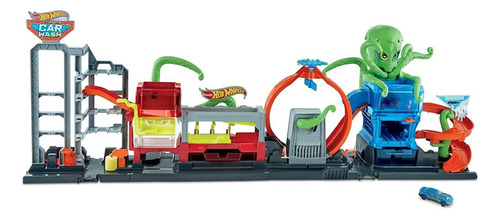 Pista Hot Wheels City Color Reveal Octo Car Wash