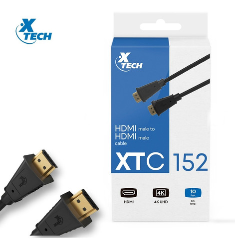 Cable Hdmi Xtech Xtc-152 Hdmi Macho A Hdmi Macho 3m De Largo
