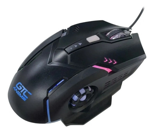 Mouse Gaming Gtc C/ Luz Rgb Gamer 2400 Dpi Laser Pc C/ Cable
