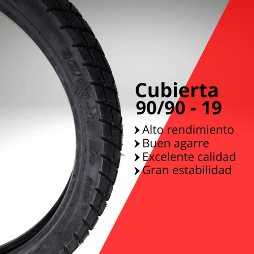 Cubierta 90 / 90 X 19 Honda Bross Xr 125/150