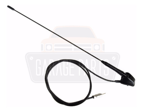 Imagem 1 de 6 de Antena Dianteira Haste Curta Preta Peugeot 106 206 207 306