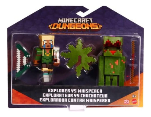 Minecraft Dungeons Explorador Vs Whisperer Mattel