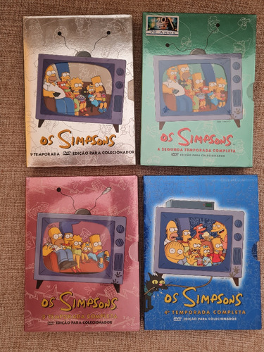 Box Simpson - Temporadas 1, 2, 3 E 4 (metade Ainda Lacrada)