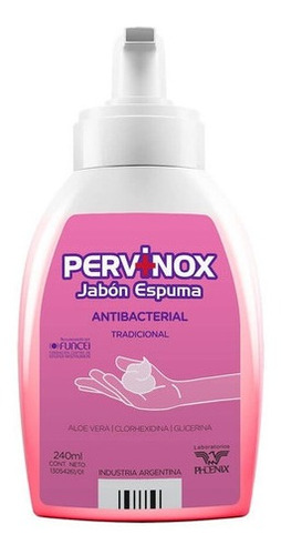 Pervinox Jabón Espuma Antibacterial 240 Ml