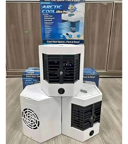 Ventilador De Mesa Umidificador Ar Fesco Usb Led Arctic Air Estrutura Branco Pás Cinza Diâmetro 17 Cm Frequência 50/60hz Material Das Pás Plástico Quantidade De Pás 0 127/220v