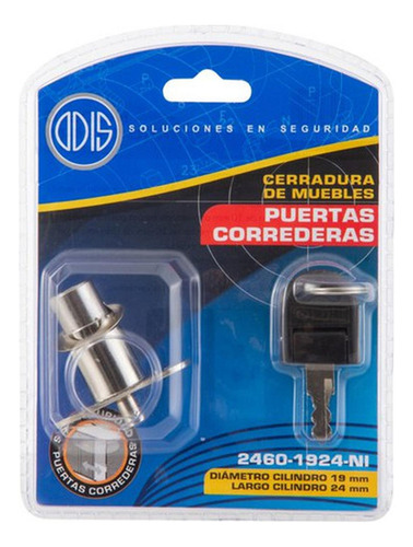 Imagen 7 de 9 de Cerradura Muebles Odis Corredera 2460-1924