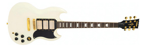 Guitarra Vintage Vs63vw Sg Reissued Series White Cor Alpine white Orientação da mão Destro