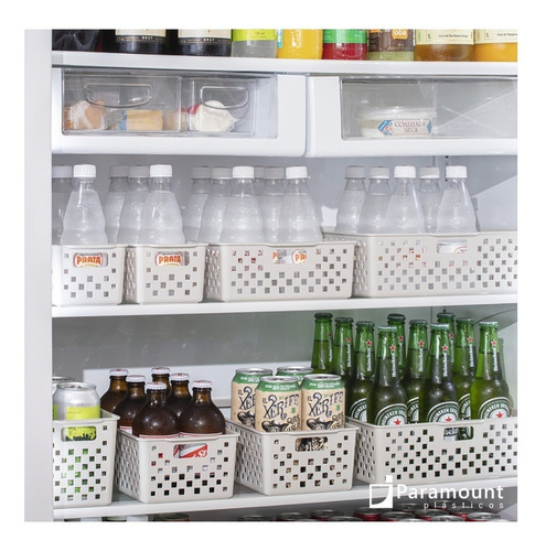 10 Cestos Grande Para Organizar Branco 889 34x27x9cm