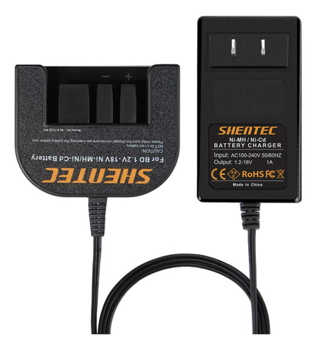 Shentec Cargador De Batera De 1.2 V-18 V Compatible Con Bate