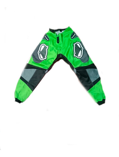 Pantalon Cross Gama Verde Claro Racing Fas Motos