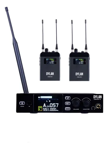 comprar Monitor Sem Fio Uhf Dylan Dsm 900 2 Bodypacks C\u002F 2 Antenas