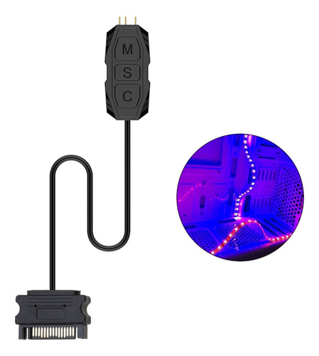 Cabo Controlador (argb), Pc 5v 12v A, Cpu Para Estojo, Venti