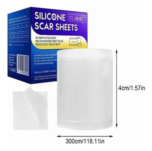 Parche Silicón Reutilizable Cicatrices Rollo 3 Metros