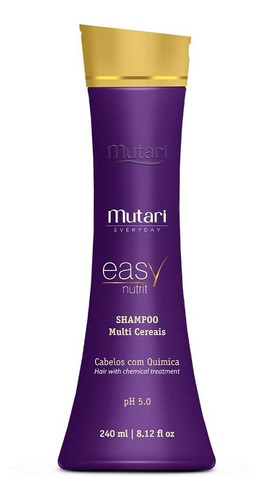 Shampoo Multi Cereais Easy Nutrit Hidratante Mutari 240ml