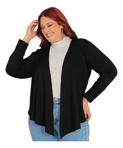 Cardigan Malha Fria Longo MercadoLivre
