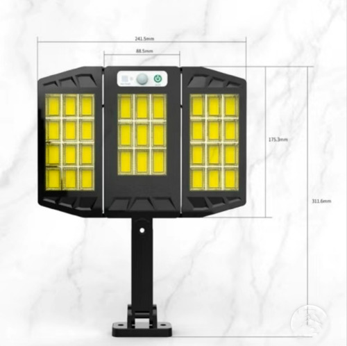 Imagen 2 de 10 de Lámpara Solar Al Aire Libre De Luz De Calle Solar