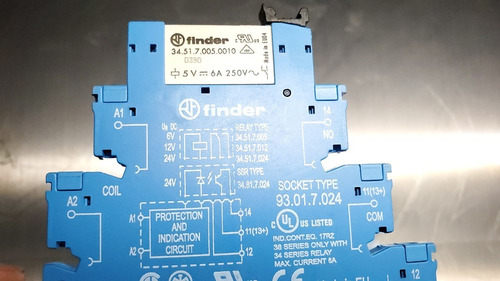 Relevador Con 1 Na Y 1 Nc 34.51.7.005.0010 Finder