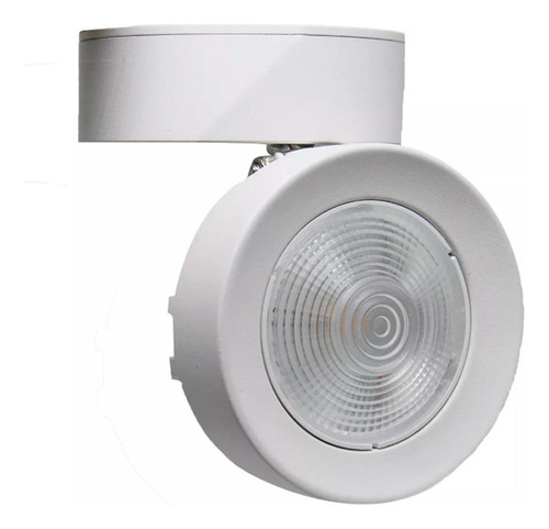 Spot Sobrepor 7w Led Redondo Luz Teto Alumínio Direcionável Cor Branco Cor da luz Branco frio