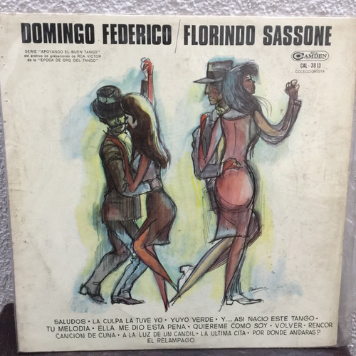 Florindo Sassone - Domingo Federico - Tango - Vinilo - Lp