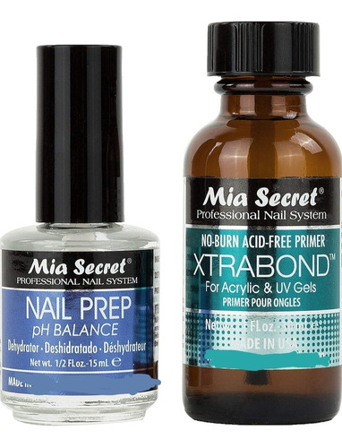 Xtrabond 30ml + Nail Prep Mía Secret 