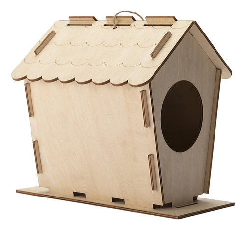 Caja Nido De Madera, Casa Para Pájaros Artesanal, Regalo