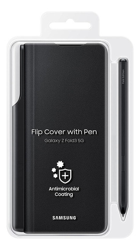Imagen 1 de 10 de Case Samsung Galaxy Z Fold 3 Flip Cover Con S-pen Original 