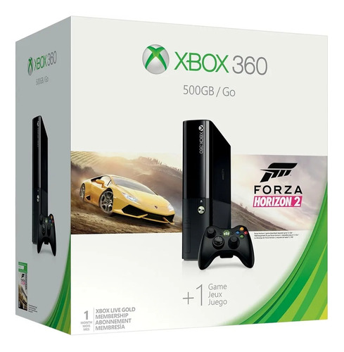 Consola Xbox 360 E 500gb Standard Color  Negro